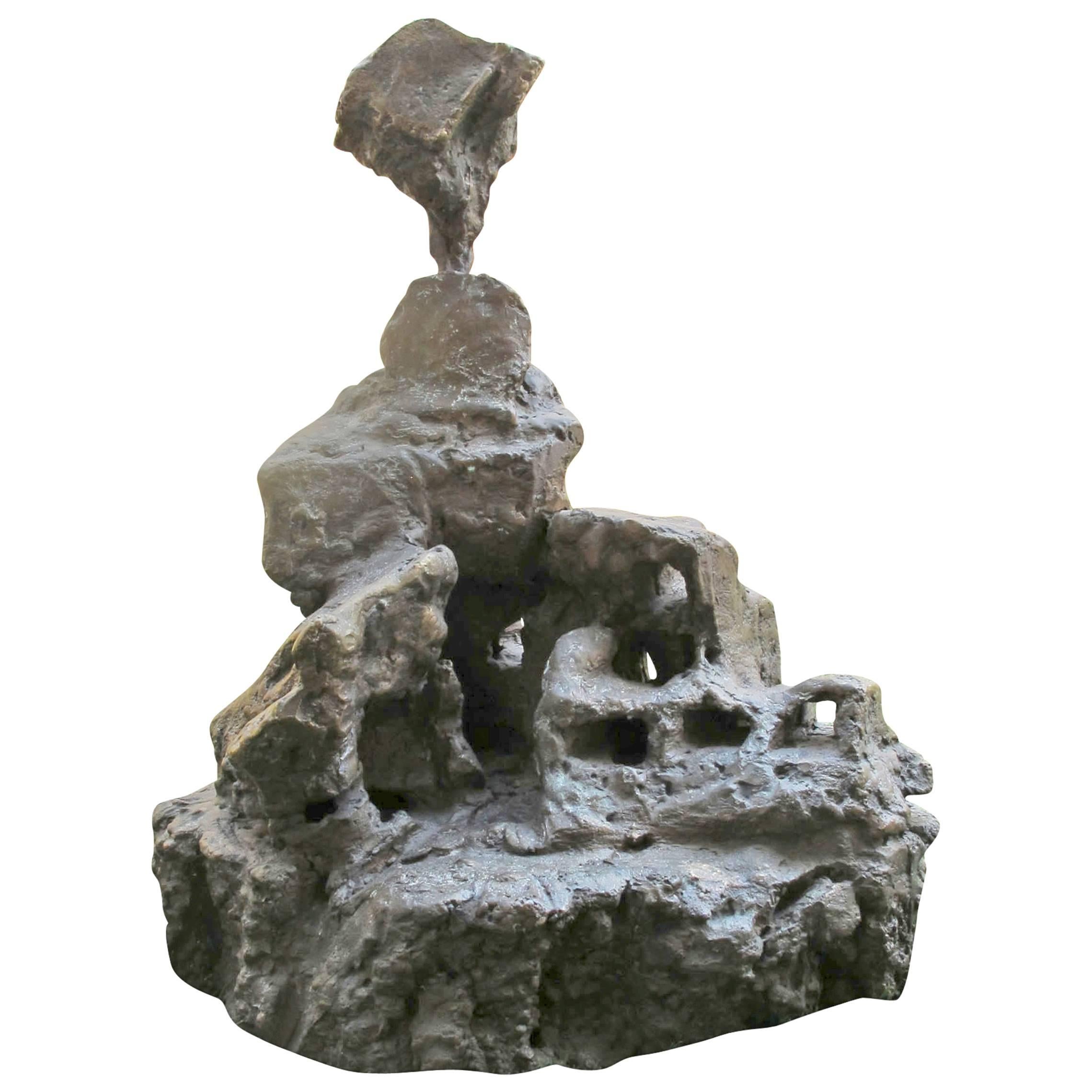 Bronze Sculpture "Sortie de Chaos à l'Oiseau" by Catherine Val For Sale