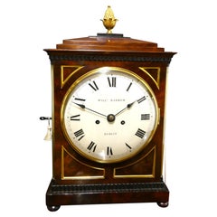 Reloj de ménsula de caoba de la Regencia, William Barrow, Dublín