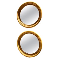 Set Of 2 Mid-Century French Riviera 1960s Bamboo Wall Mirrors