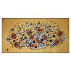 French Aubusson Tapestry - Odette Caly "Soleil d'Or" - Atelier Hamot - No. 1404