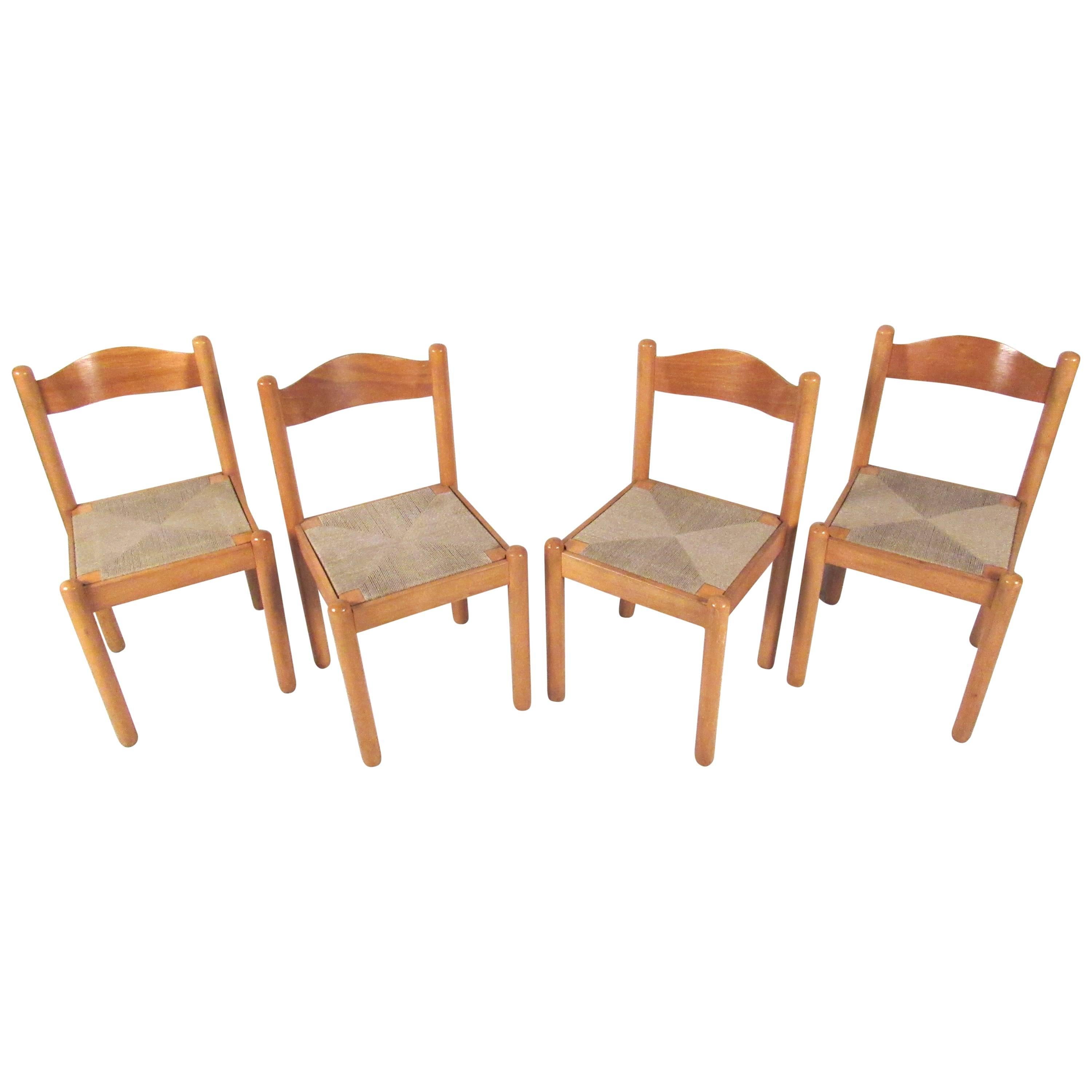Italian Rush Seat Dining Chairs