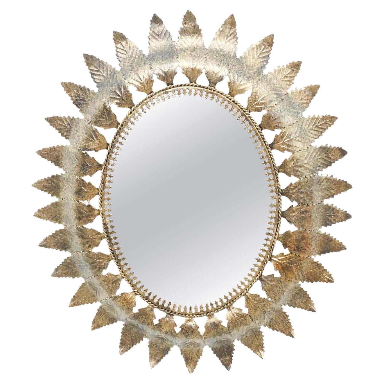 Miroir The Moderns Sunburst en laiton, vers 1960