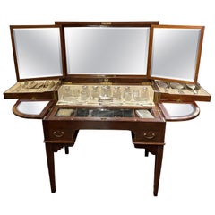 Finnegan’s of London Exquisite Mahogany Dressing Table with Accessories