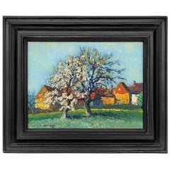"Meli in fiore", olio su tela di Jean-Louis Bouchez, Francia, circa 1951