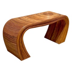 Mesa consola vintage Coastal Pencil Reed Waterfall