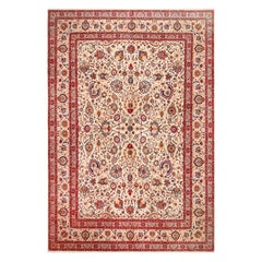 Intricate Large Vintage Persian Kashan Floral Rug 11'6" x 16'10"