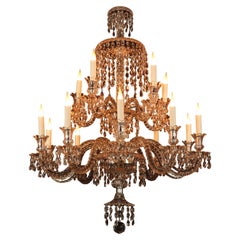 Lampadario di cristallo Baccarat, Francia, circa 1890