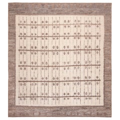 Tappeto Eleg Collection'S di forma quadrata, moderno e bohémien, 11'5" x 12'2".