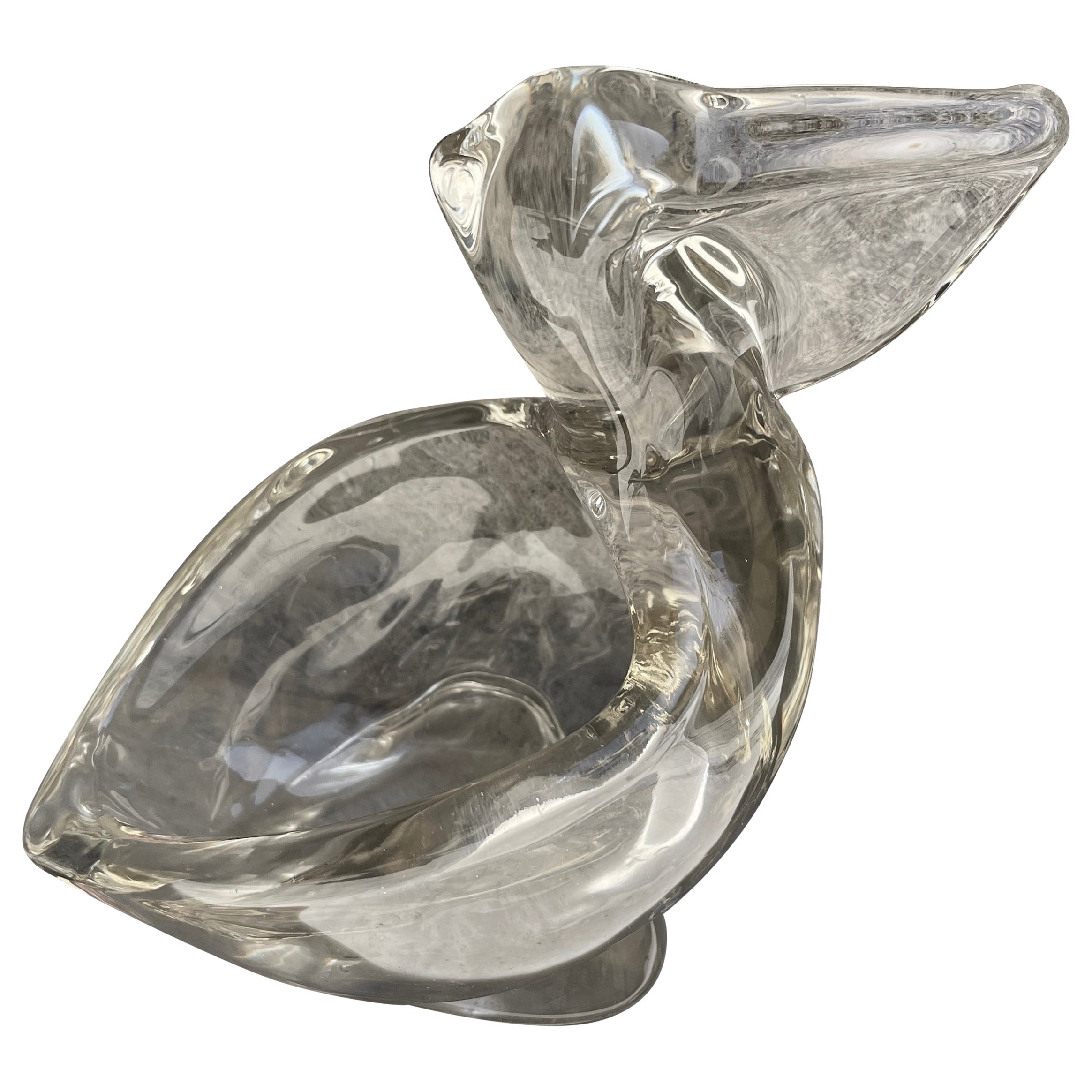 Tazón Pelícano de cristal italiano en venta