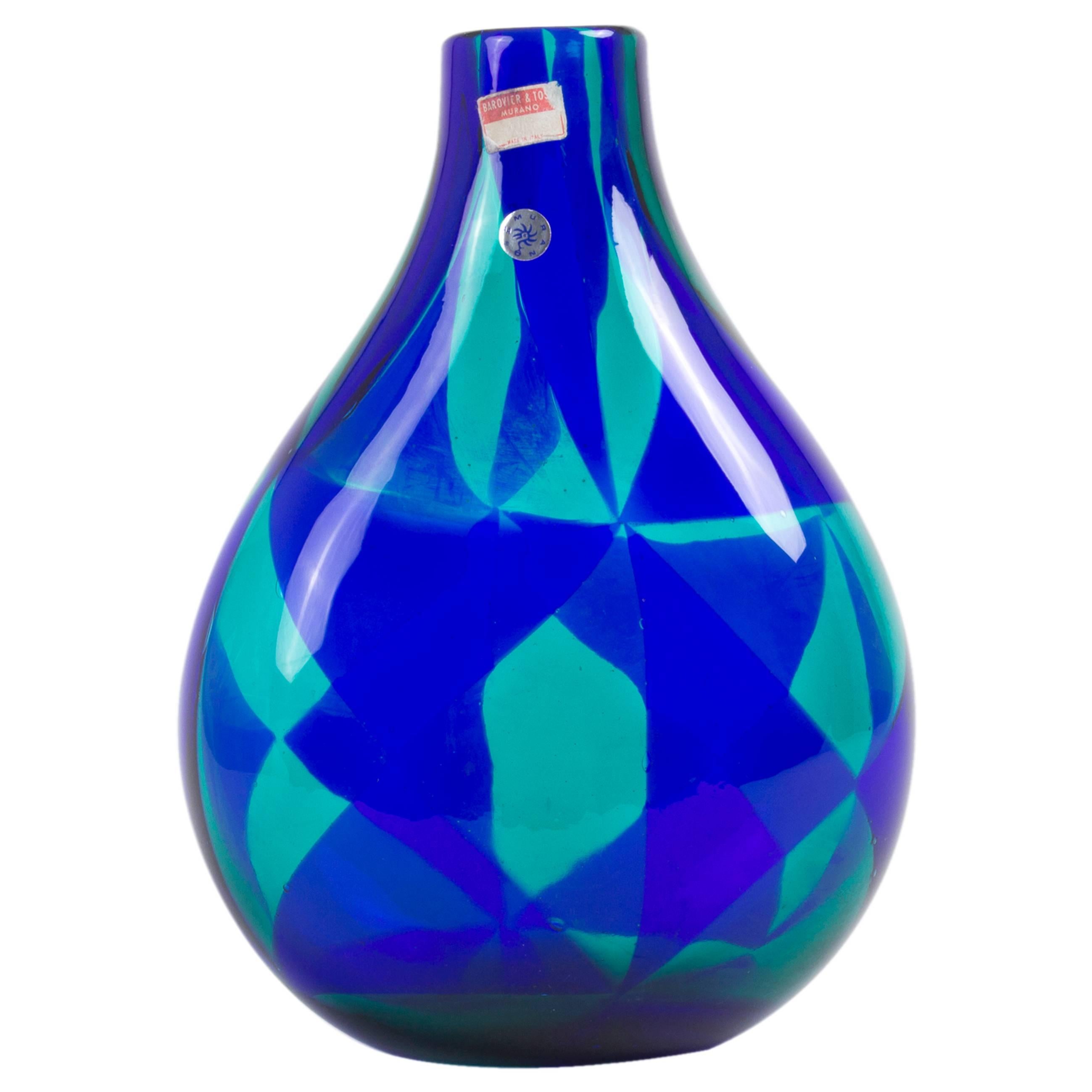 Large 'Intarsio' Murano Vase by Enrcole Barovier for Barovier & Toso, 1960s