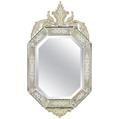 Antique 19th Century Napoleon III Venetian Mirror