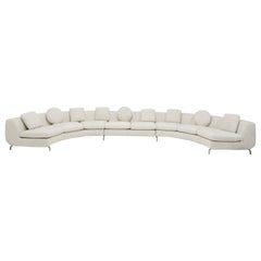 Minotti "Dubuffet" Sectional with Three Sections in Holly Hunt Fabric