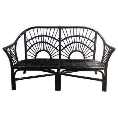 Rattan Sleigh Form Daybed by Ficks Reed at 1stDibs | rattan daybed frame