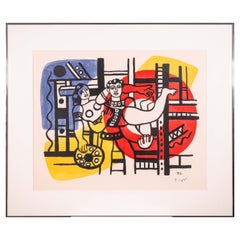 *Fernand Leger After Circus Couple Modern Lithograph on Paper 88/300 Framed