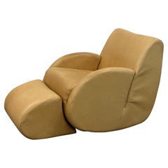 Rockstar Chair + Ottoman by Vladimir Kagan for American Leather