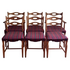 1960s Set of 6 Henning Kjaernulf Dining Chairs