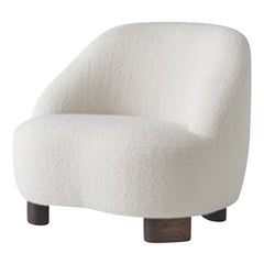 Margas LC1 Lounge Chair - Walnut & C.O.M - by Louise Liljencrantz for &Tradition