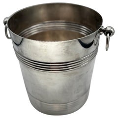 Christofle French Silver Plate Champagne Ice Bucket Wine Cooler Barware