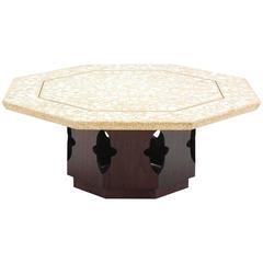 Large Harvey Probber Terrazzo Octagon Shape Top Coffee Table 10