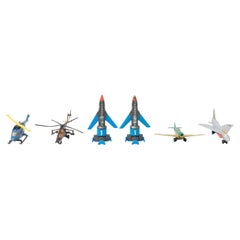 Set of Six Vintage Aerial Toys, circa 1960