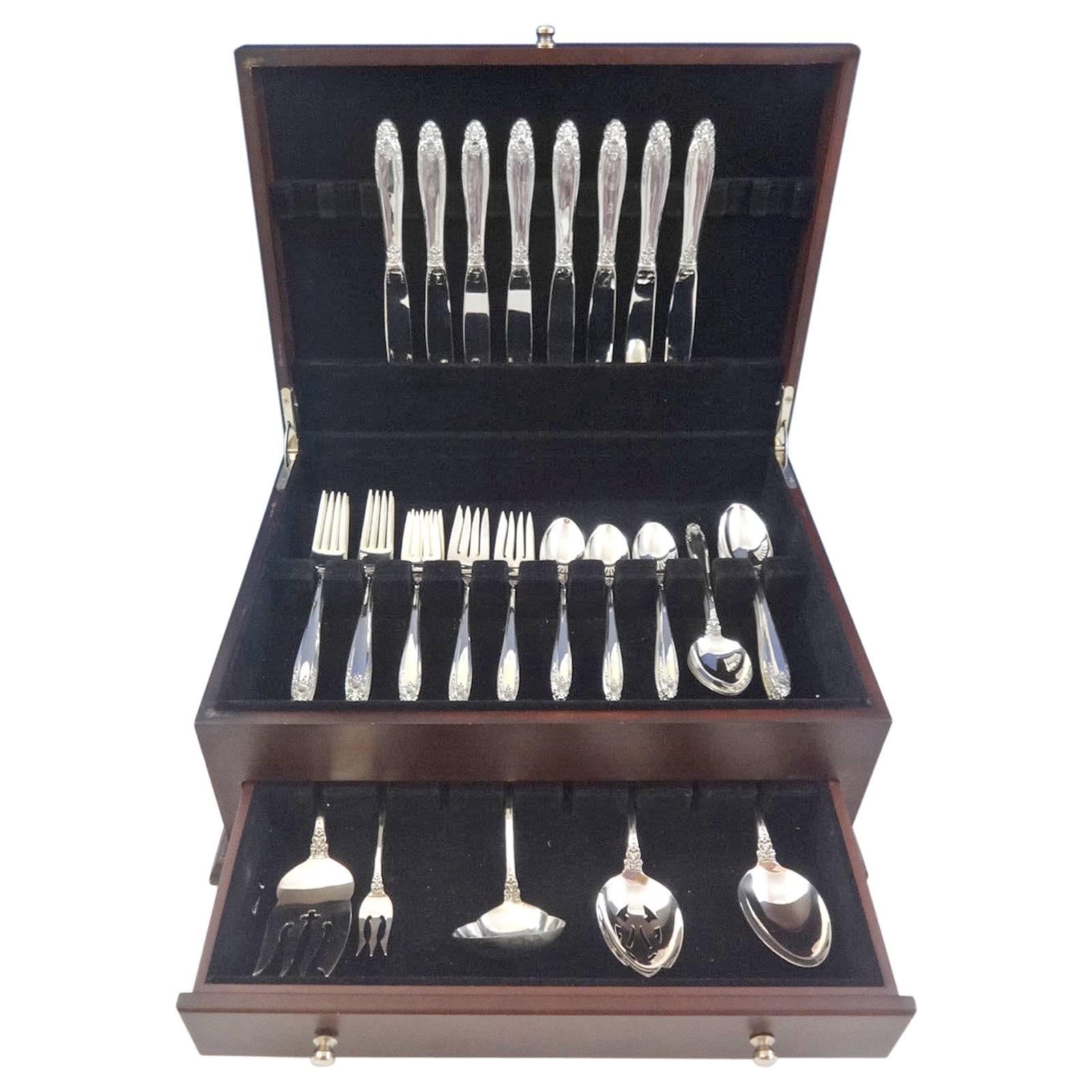 Prelude by International Sterling Silver Flatware Set for 8 Service 45 Pieces