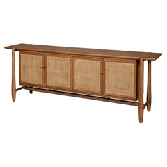 Oak Mid Century Modern Credenza