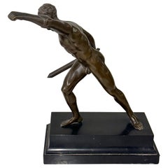 Grand Tour Souvenir Neo Classical Bronze of the Borghese Gladiator