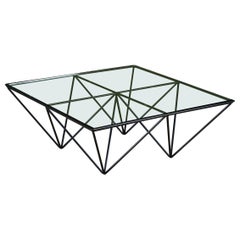 Paolo Piva Alanda Square Glass Coffee Table for B&B Italia