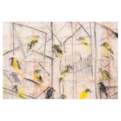 Hunt Slonem "Picul" Oil on Canvas, 1991