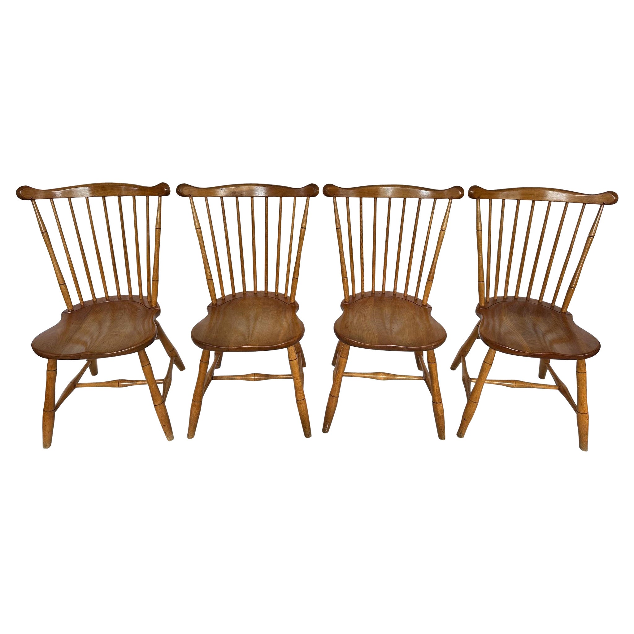Set of 4 Vintage Original Stickley Dining Chairs For Sale