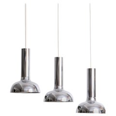 Trio di ciondoli Space AGE Chrome, Italia, anni '60.