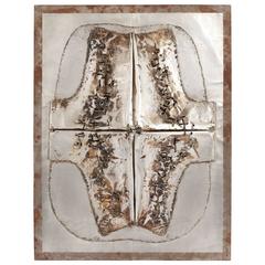 Cheung Yee 'Box 3' Embossed Textured Metal Wall Hanging 8