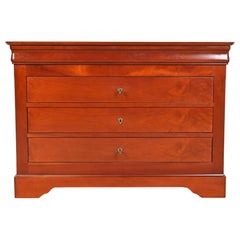 Grange French Louis Philippe Cherry Wood Chest of Drawers