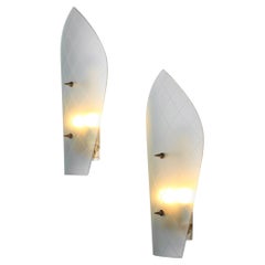 Large pair of Italian glass sconces attributed to Pietro Chiesa 60's - G721