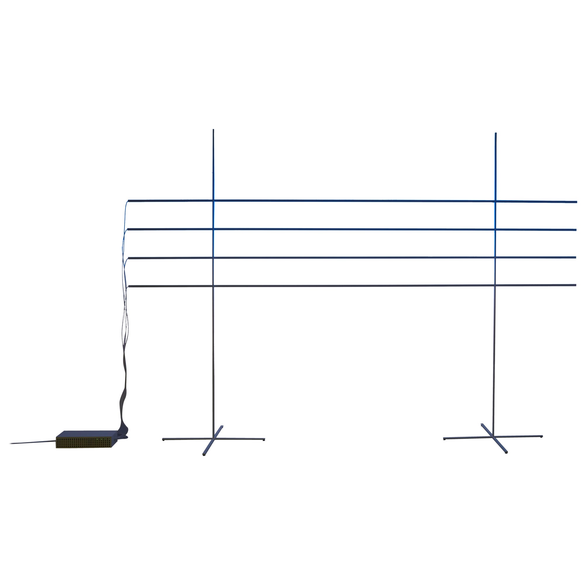 Floor Lamp Modular Steel with Colorful Wall Light Barcelona Lamp by Antoni Arola