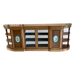 Magnificent Exhibition Quality Antique Extra Large Satinwood Inlaid Credenza