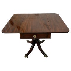 Antique Regency Mahogany 4 seater Dining/Pembroke Table