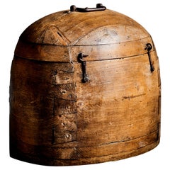 wooden former ice box France - 1930s