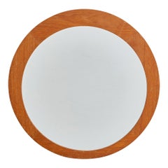 Swedish Designer, Wall Mirror, Teak, Sweden, 1950s