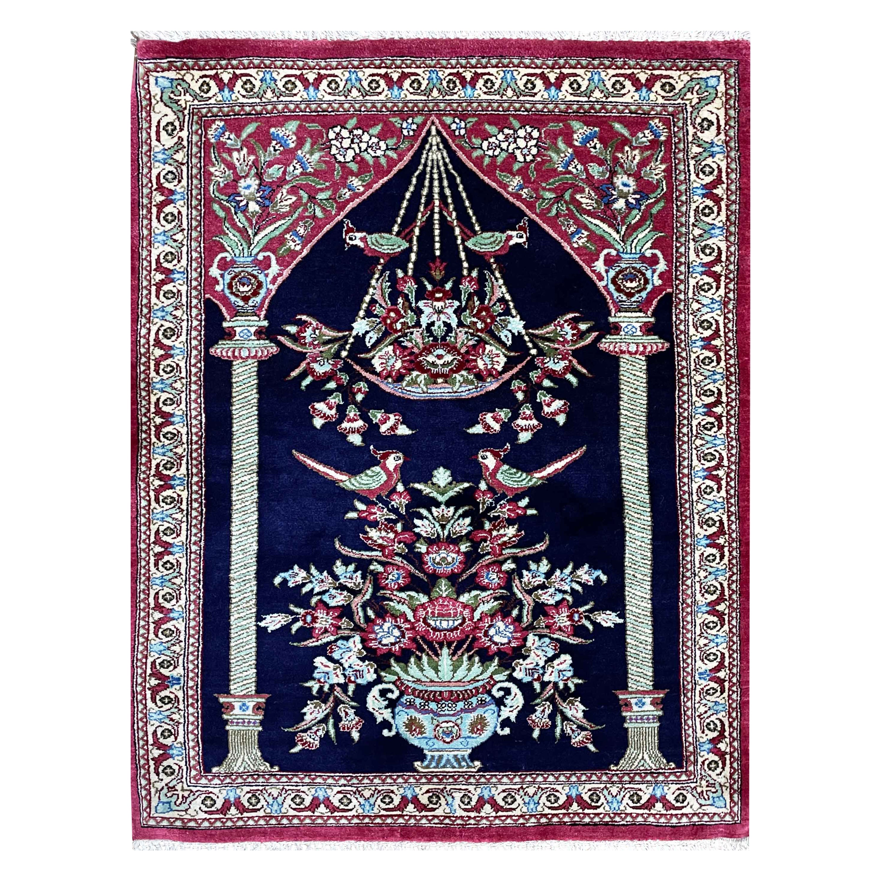Persian  Silk qum,  fine, Tree of life