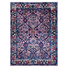 Antique Persian Laver Kerman Rug