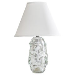 Börne Augustsson, Table Lamp, Glass, Sweden, 1940s