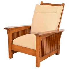 Sillón reclinable Morris Stickley Mission Oak Arts & Crafts