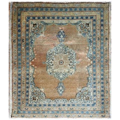Antique Persian Tabriz Hajji Jalili Rug, AS IS