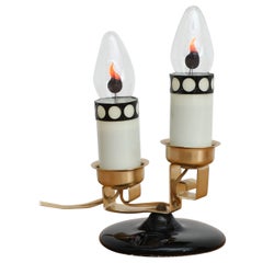 Lampada da tavolo in vetro a fiamma "Ogonek", epoca sovietica, anni '70