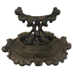 Antique Victorian Ornate Cast Iron Doorstep Foot Scraper