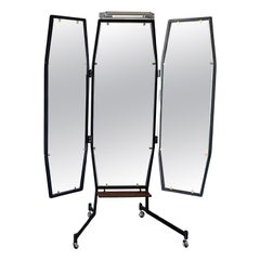 Mid Century Modern taylor floor mirror, Italy 1950 's