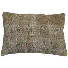 Distressed Turkish Lumbar Rug Pillow 6