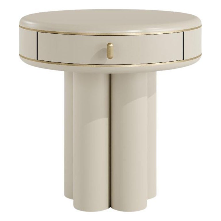 ETHEREAL Round Modern Bedside Table