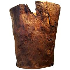 Large 19th Century American Burl Grain Storage Barrrel